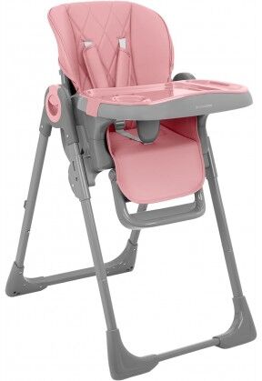 Kikka Boo Kikkaboo Seggiolone Pappa Reclinabile e Regolabile in Altezza COMFY ROSA