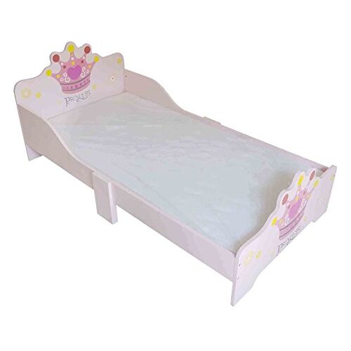 Kiddi Style Prinsessin bed & prinses kinderbed in roze – Princess kinderbed, tienerbed & speelbed voor meisjes – 140 cm x 70 cm