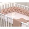 MamaLoes Amy Beige 210 cm Braided Bedbumper 84479