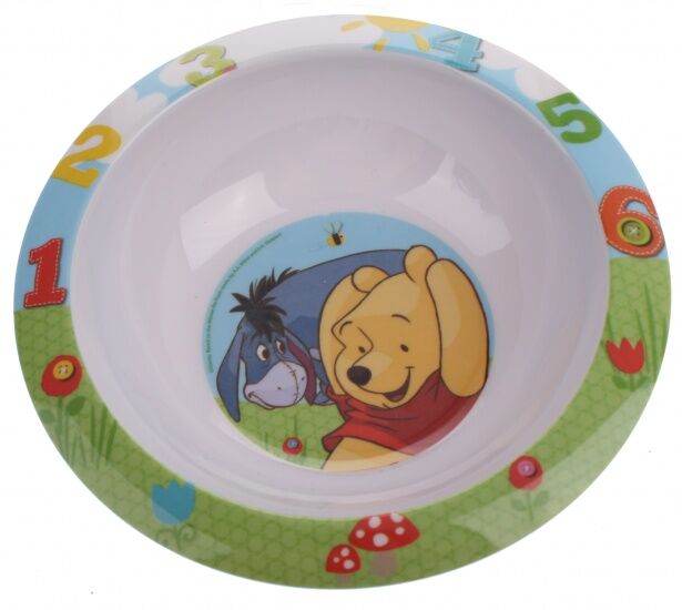 Disney Winnie the Pooh en Iejoor kom 16,5 cm - Wit,Blauw,Groen,Oranje
