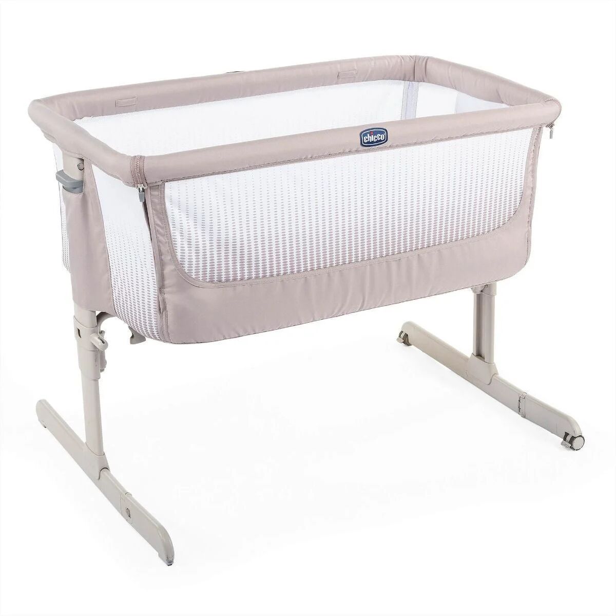 Chicco Next2Me Air, Bedside Crib, Mørk Beige