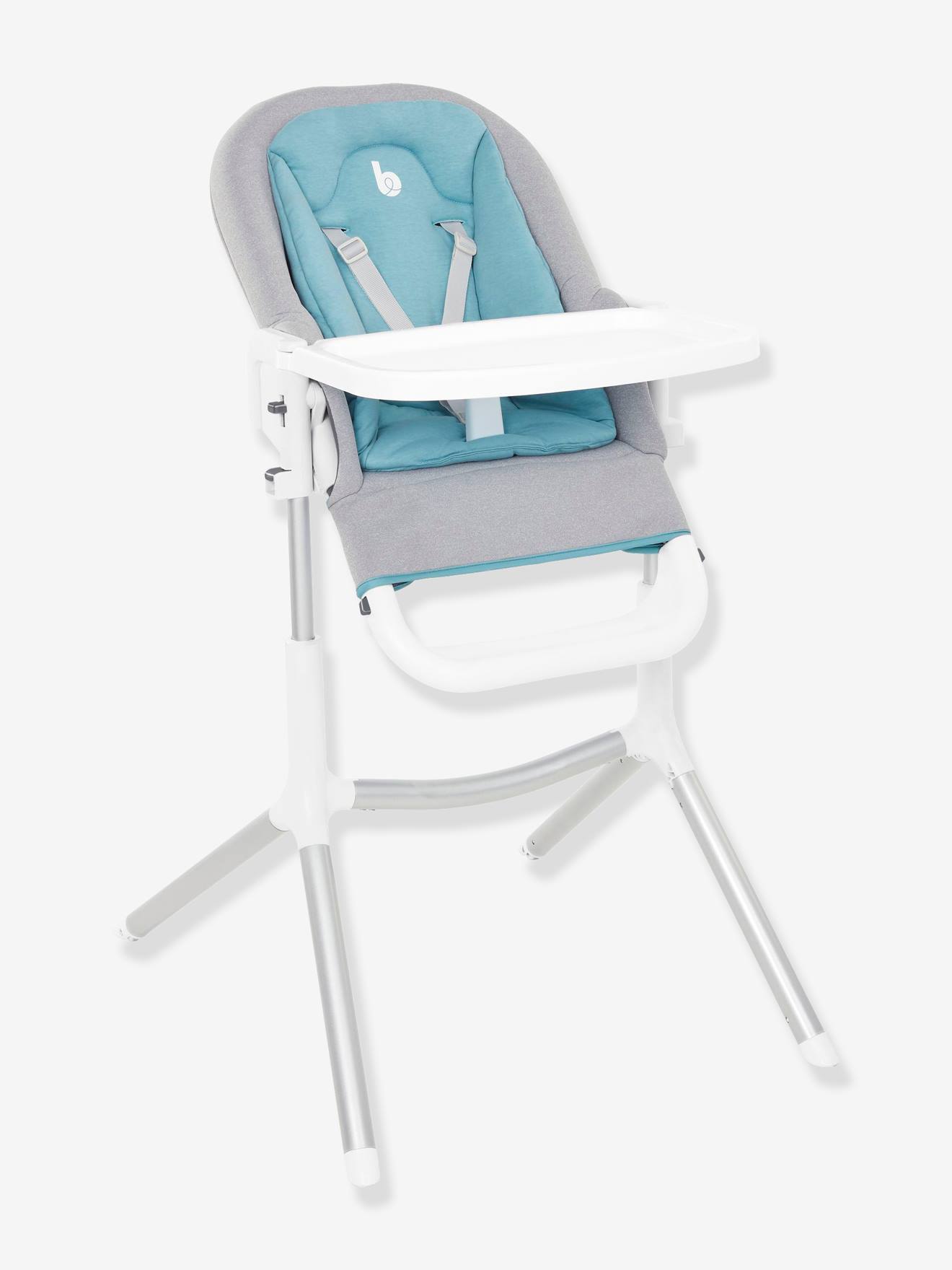 BABYMOOV Cadeira alta Slick 2 em 1 BABYMOOV branco claro liso com motivo