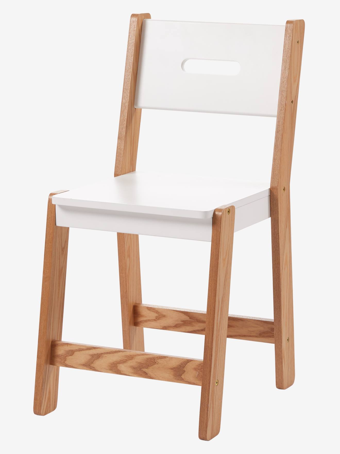 VERTBAUDET Cadeira especial primária, altura 45 cm, linha Architekt branco claro bicolor/multicolo