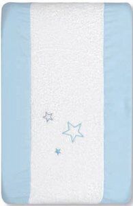 Pirulos Trocador Banheira elastico 50x70 Osito star Branco e Azul