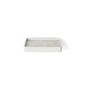 Audo Copenhagen - Shower Tray White/white Marble - Vit - Tvålpumpar