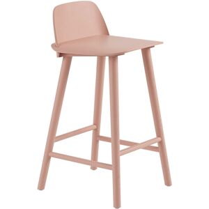 Muuto - Nerd Bar Stool, 65 Cm, Tan Rose - Tan Rose - Rosa - Barstolar - Metall/trä