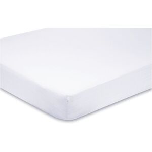 Fitted Sheet Compatible With Chicco Next 2 Me 100% Cotton 86cm x 50cm - White