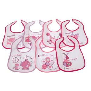 Universal Textiles Baby Patterned 7 Days Of The Week Bibs In Boys & Girls Options (Pack Of 7)