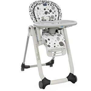 Chicco Polly Progres5 Adjustable High Chair from Birth to 3 Years (15 kg), Baby High Chair with Reclining Function and Booster Seat, with 4 Wheels and Compact Closure