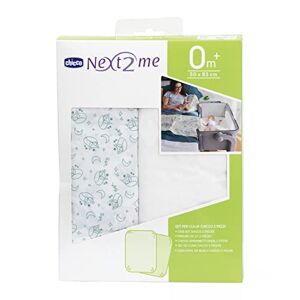 Chicco Next2Me Sheets (pack of 2), Foxy 100% soft cotton
