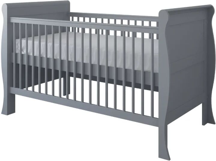 Photos - Cot Harriet Bee Valletta  Bed with Mattress gray 91.0 H x 79.0 W cm