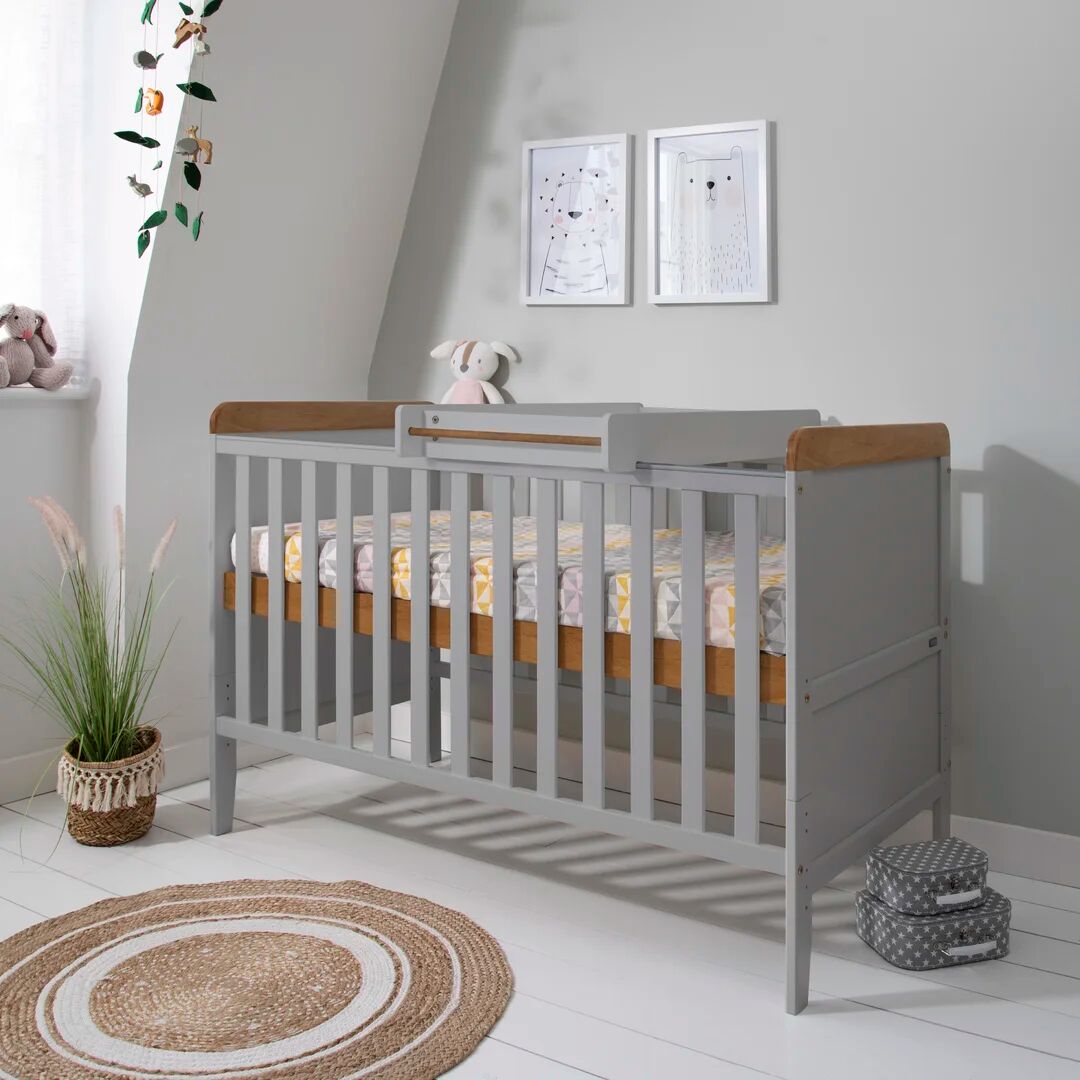 Tutti Bambini Rio Cot Bed with Mattress gray/brown 95.0 H x 144.2 W cm