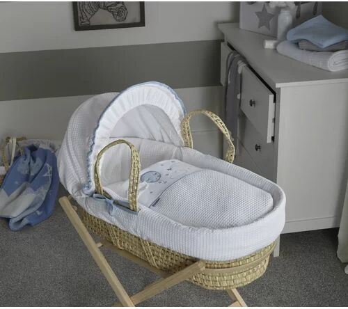 Clair De Lune Over the Moon Moses Basket Clair De Lune Colour: Blue  - Size: Super King (6')