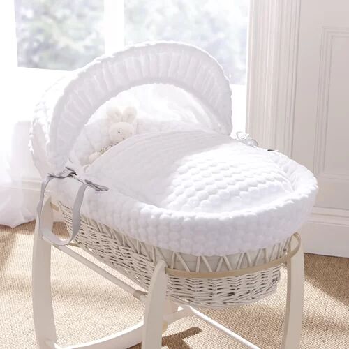 Clair De Lune Marshmallow Moses Basket with Bedding Clair De Lune Finish: White  - Size: 120 cm H x 80 cm W