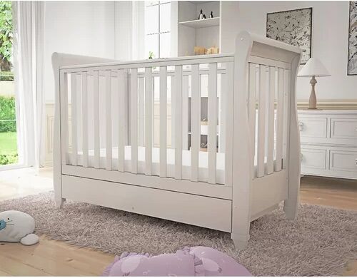 BabyMore Eva Cot Bed BabyMore Colour: White  - Size: