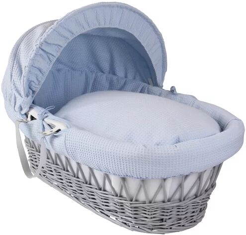 Clair De Lune Waffle Moses Basket with Bedding Clair De Lune  - Size: