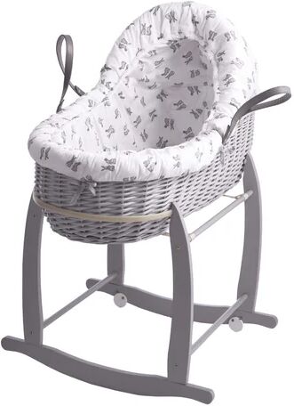 Clair De Lune Rachel Riley Bunny Moses Basket with Bedding and Stand Clair De Lune  - Size: 51cm H X 27cm W X 76cm D