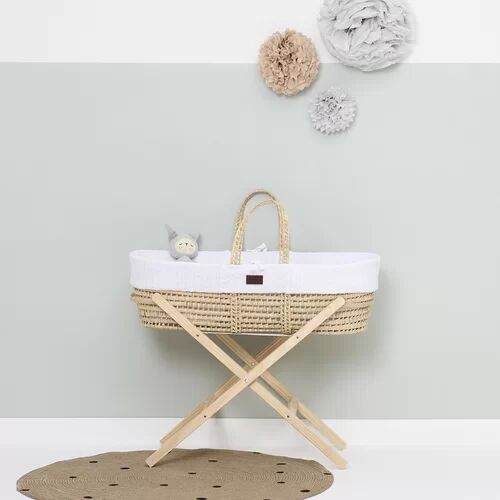 The Little Green Sheep Moses Basket The Little Green Sheep Colour: White  - Size: 220cm H X 125cm W X 375cm D