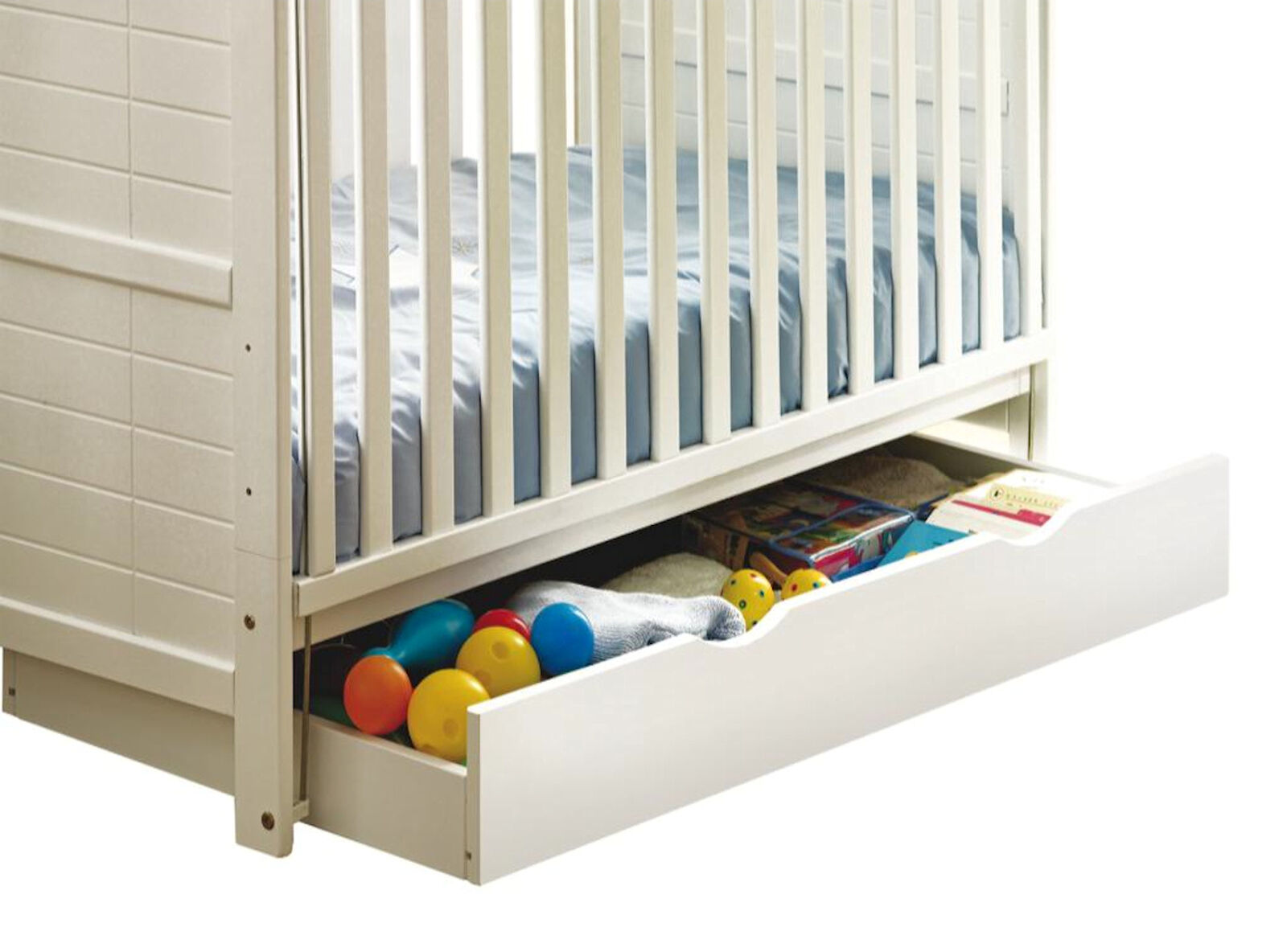4 baby 4Baby Large Under Bed Rollaway Drawer - White