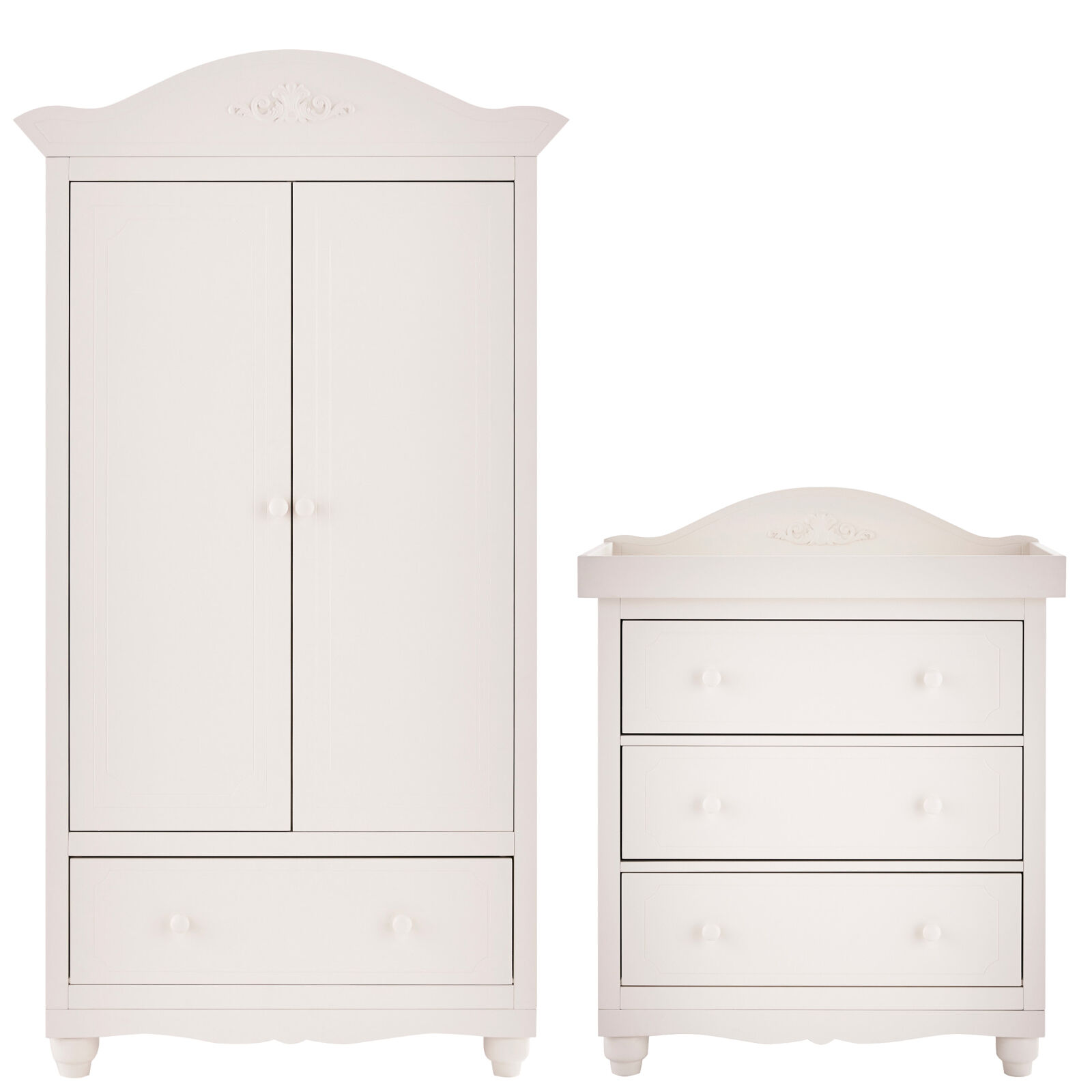 Mee-Go Epernay Wardrobe & Dresser - White