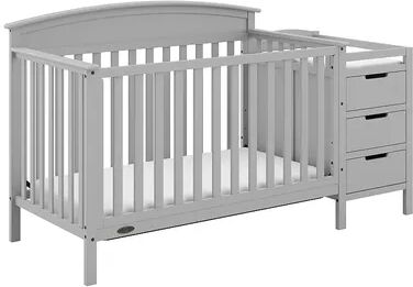 Graco Benton 5-in-1 Convertible Crib & Changer, Grey