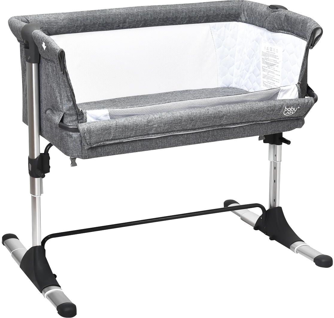 Costway Portable Baby Bed Side Sleeper Infant Travel Bassinet Crib - Grey