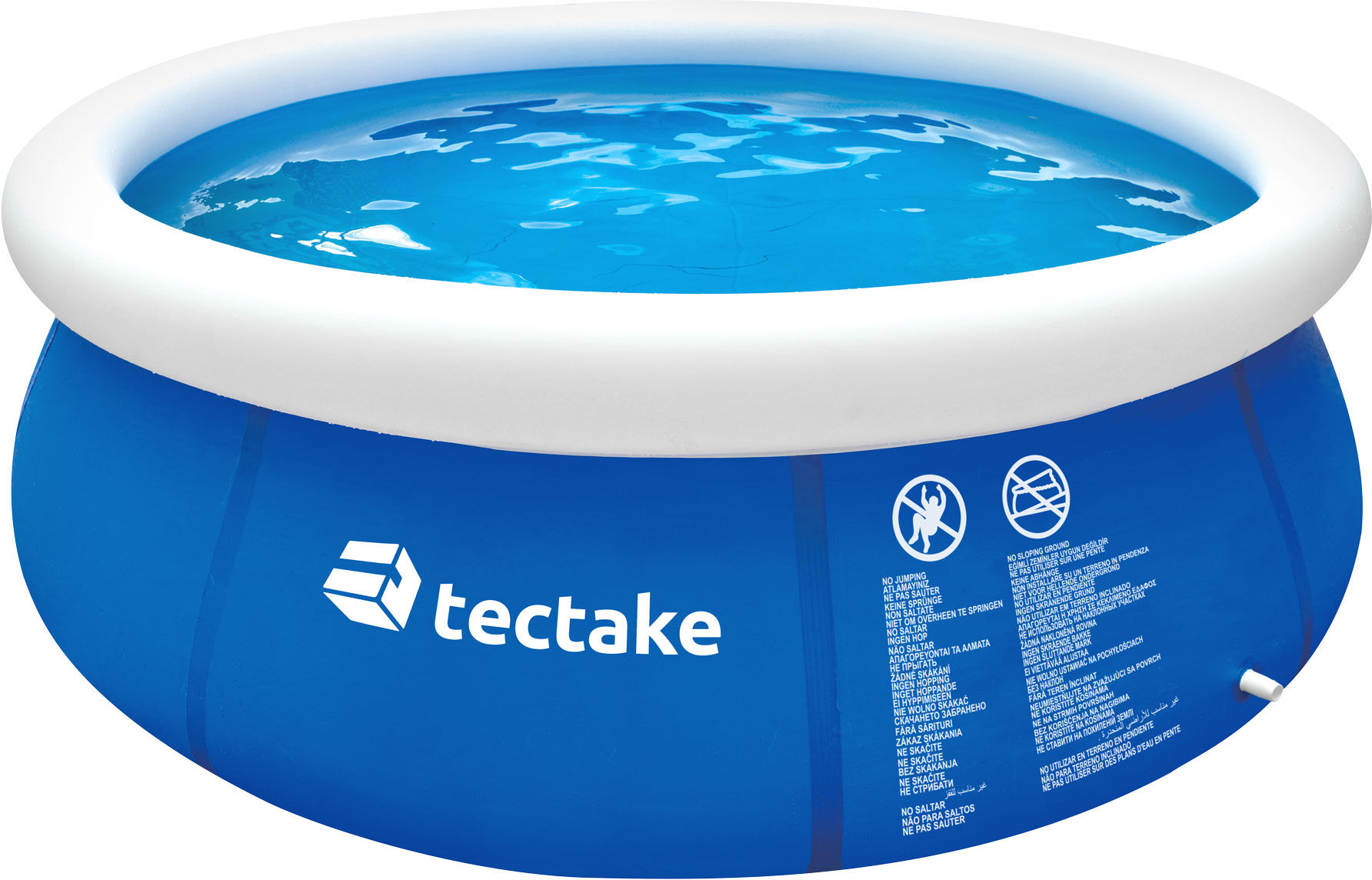 tectake Swimming Pool rund Ø 240 x 63 cm - blau