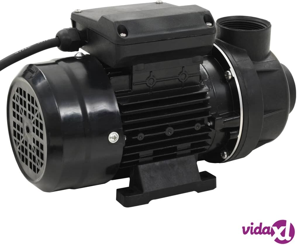 vidaXL Pool Pump Black 0.25 HP 7500 L/h