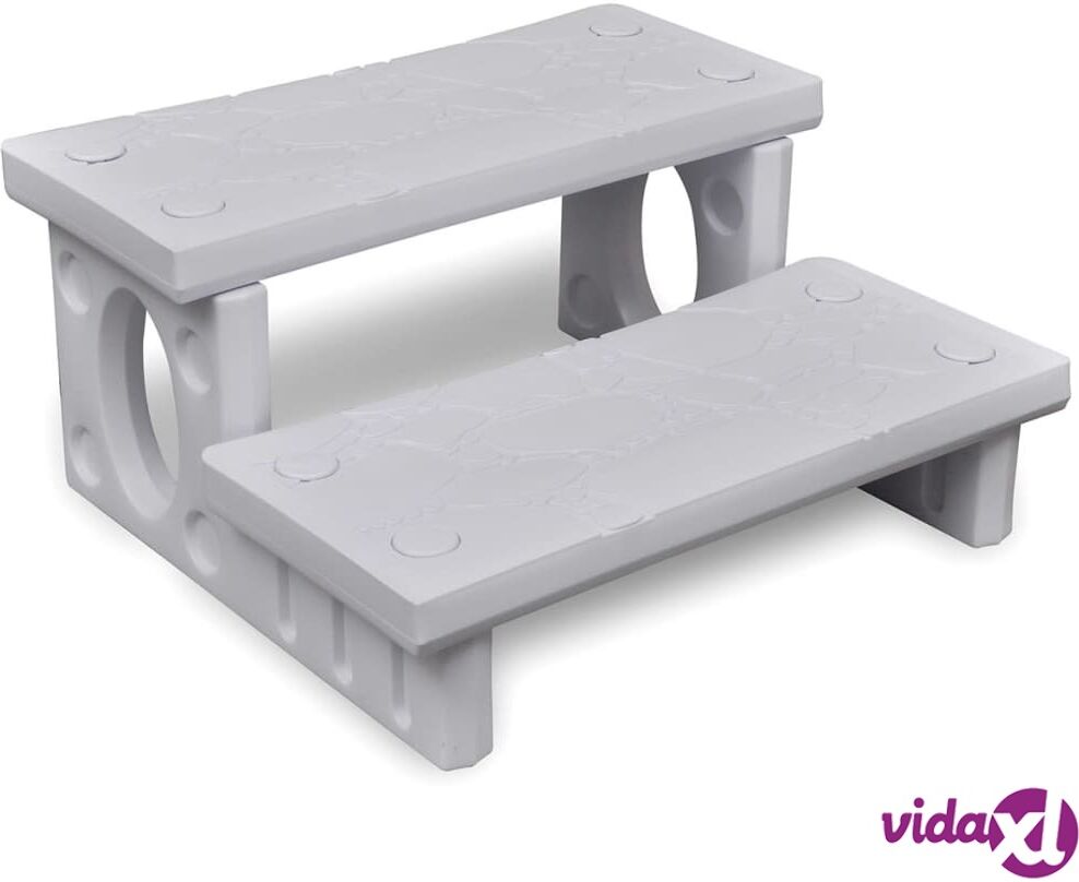 vidaXL White Spa Steps