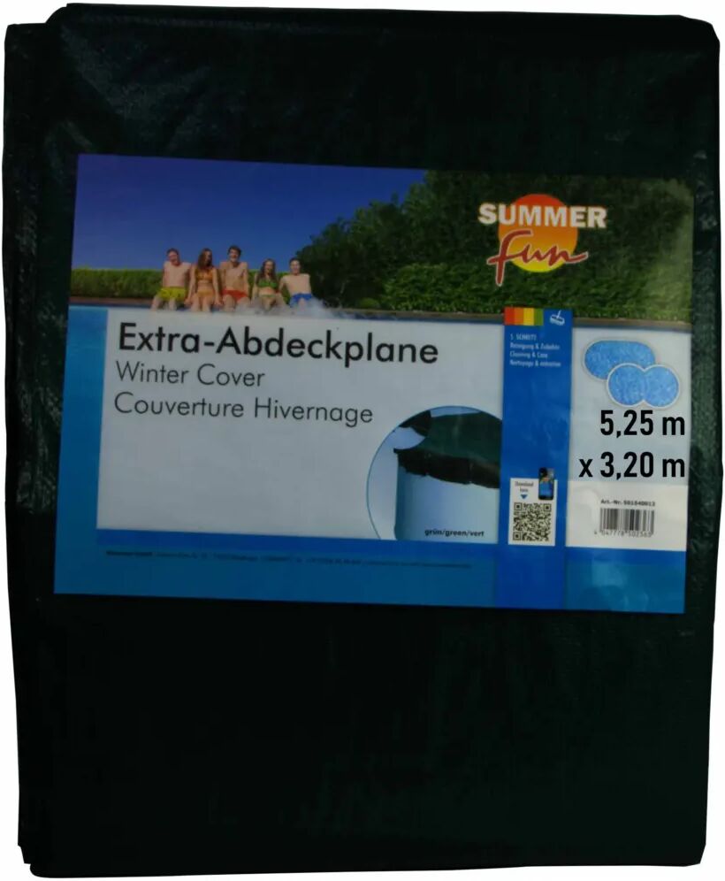 Summer Fun Couverture de piscine d'hiver Ovale 525 cm PVC Vert