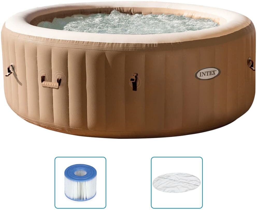 INTEX Cuve thermale de massage à bulles ronde PureSpa 196x71 cm