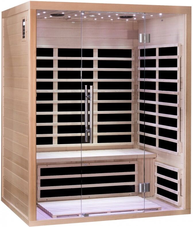 SNÖ Sauna infrarouge panneaux carbone 2220W LUXE 3 places - SNÖ