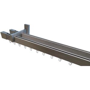 indeko Innenlaufschiene »Trend-Line«, 2 läufig-läufig, Wunschmasslänge edelstahl-op  L: 150 cm   Ø 35 mm