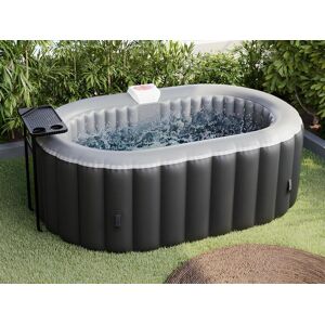 Vente-unique.ch Aufblasbarer Whirlpool - 2 Personen - Schwarz - B-LUCKY