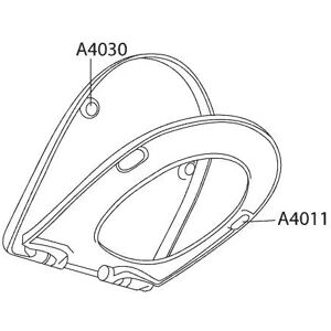 Pressalit Puffer 4011 oval für Sitzring  Delight und Selandia