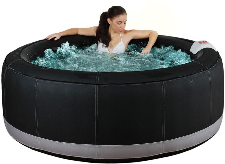 Vente-unique.ch Whirlpool aufblasbar BCOOL III - 4 Personen - D180xH65cm - Schwarz