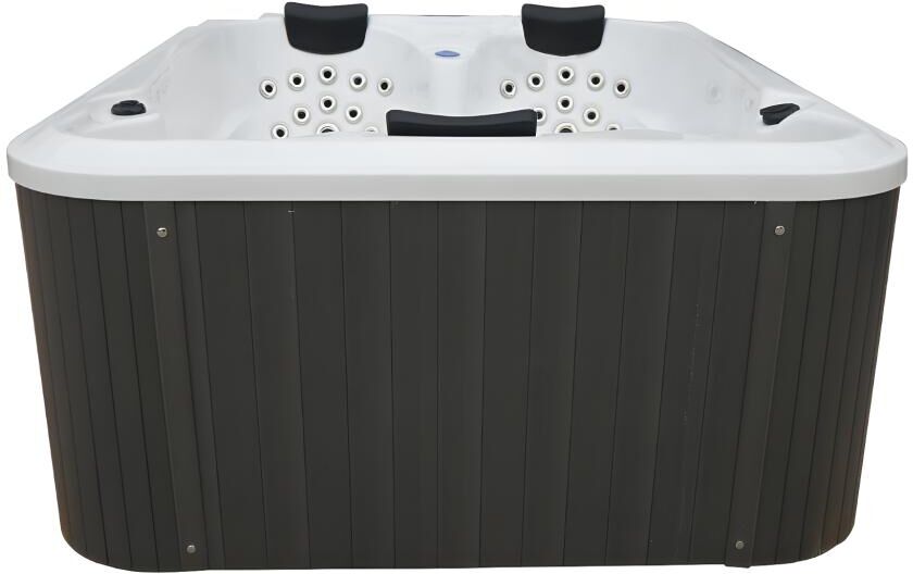 Vente-unique.ch Whirlpool 3 Personen FIDJI V - B200 x T160 x H80 cm - BALBOA-System - Perlweiß