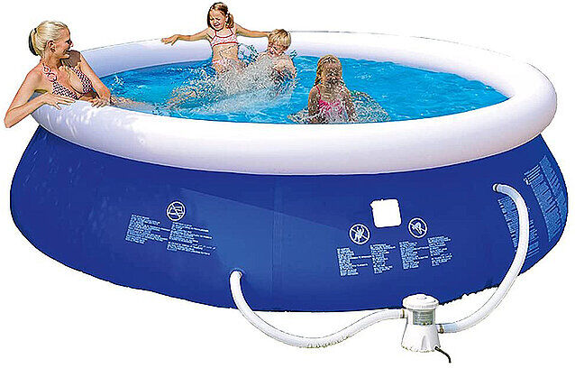 HAPPY PEOPLE Quick Up Pool Set 300 x 76 cm blau   77770 Auf Lager Unisex EG