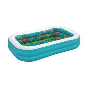 Bestway Family Pool 3D Abenteuer, PVC, 175 x 262 x 51 cm, inkl. 2x 3D-Brillen und Reparaturflicken, 778 L