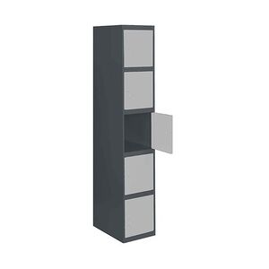 SimonRack Metallschrank 5 Türen GRUNDMODUL Zerlegt ANTHRACITE/GRAU 1800x300x500 mm (Höhe x Länge x Breite)