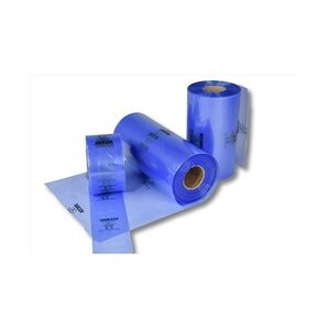 1-PACK VCI-Schlauchfolie blau-transparent 200 x 0,10 mm 100my / 200 m