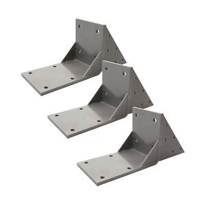 Mendler 3er-Set Dachsparrenadapter für Kassetten-Markise T124, Dachsparren Halterung Adapter ~ grau