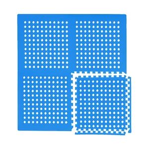 9 Sets Poolmatte Gittermatte 62x62cm Blau