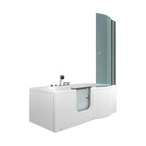 AcquaVapore Seniorendusche und Wanne mit Whirlpool S12D-AIR-L-EC Dusche 170x85cm