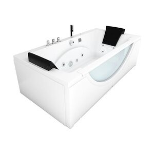 AcquaVapore Whirlpool Pool Badewanne Eckwanne Wanne W81-TH-C 180x90cm mit Farblichtherapie