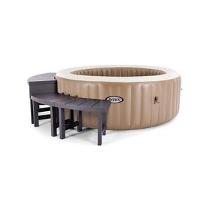 Intex Spa Beistelltisch 2 x 60 cm + 2 x 42 cm , dunkelbraun