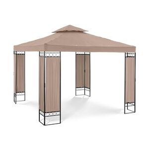 Uniprodo Gartenpavillon - 3 x 3 m - 160 g/m2 - beige