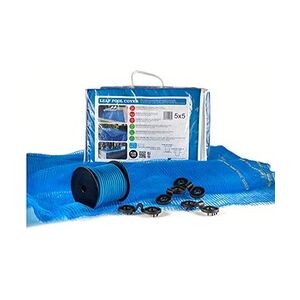 EDM Fun & Go 81033 Leaf Poolabdeckung, Poolnetz, mehrfarbig, 4 x 4 m