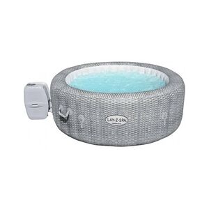 Bestway LAY-Z-SPA Honolulu AirJet Whirlpool, 196 x 71 cm, 4-6 Personen, rund, graue Rattan-Optik