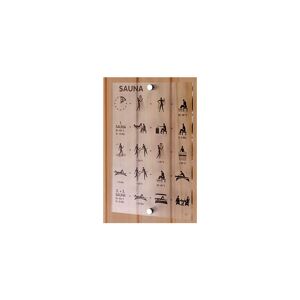 Elsässer Sauna Baderegel-Tafel auf Acrylglas international